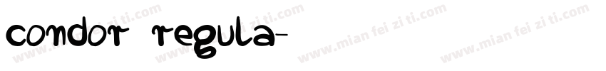 condor regula字体转换